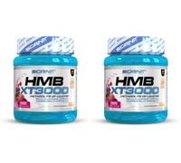 HMB XT 3000-3000 mg de HMB suplemento en polvo - Con Glutamina, Magnesio, Vitamina B6 y Vitamina D - Sabor frutos del bosque (300 g para 60 servicios) (Paquete de 2)