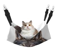 HMBGFW A Furry Wolf's Head - Hamaca colgante reversible para gatos, suave, transpirable, con cama colgante de doble cara para perros pequeños y conejos