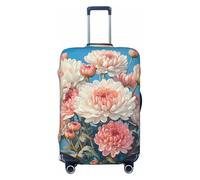 Hmbgfw Blooming Chrysanthemums - Funda protectora para equipaje de viaje, se adapta a maletas de 18 a 32 pulgadas, accesorios de viaje, Negro -, XL