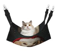 HMBGFW Dogs at Christmas - Hamaca colgante reversible para gatos, suave, transpirable, con cama colgante de doble cara para perros pequeños y conejos