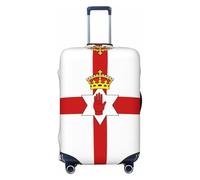 Hmbgfw Funda protectora de equipaje de viaje con la bandera de Irlanda del Norte, se adapta a maletas de 18 a 32 pulgadas, accesorios de viaje, Negro -, M