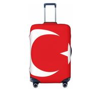 Hmbgfw Funda protectora de equipaje de viaje con la bandera de Turquía, se adapta a maletas de 18 a 32 pulgadas, accesorios de viaje, Negro -, XL