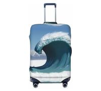 Hmbgfw Funda protectora de equipaje de viaje con monstruos gigantes en las olas para maleta de 45,7 a 81,3 cm, Negro -, XL