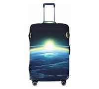 Hmbgfw Funda protectora para equipaje de viaje con texto "Looking Up At The Earth", se adapta a maletas de 18 a 32 pulgadas, accesorios de viaje, Negro -, XL