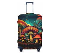 Hmbgfw Growing Mushrooms - Funda protectora para equipaje de viaje, compatible con maletas de 18 a 32 pulgadas, accesorios de viaje, Negro -, L