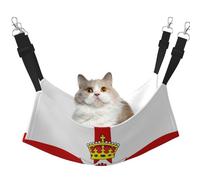 HMBGFW Hamaca colgante reversible para gatos, diseño de bandera de Irlanda del Norte, suave, transpirable, con cama colgante de doble cara para perros pequeños y conejos