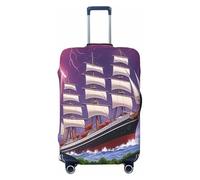 Hmbgfw The Giant Wheel Under Lightning - Funda protectora de equipaje de viaje para maleta de 18 a 32 pulgadas, accesorios de viaje, Negro -, XL