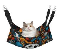 HMBGFW The Happy World of Soccer - Hamaca colgante reversible para gatos, suave, transpirable, con cama colgante de doble cara para perros pequeños y conejos