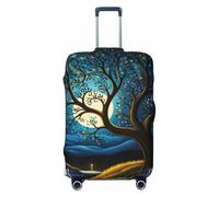 Hmbgfw Tree In The Moonlight - Funda protectora para equipaje de viaje, se adapta a maletas de 18 a 32 pulgadas, accesorios de viaje, Negro -, XL