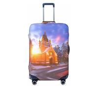 Hmbgfw Winter Under The Sunshine - Funda protectora de equipaje de viaje para maleta de 18 a 32 pulgadas, accesorios de viaje, Negro -, L