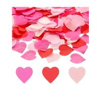 HMCEY 150 G Confeti Corazones Boda 2.5 CM,RomáNtico Confeti Corazon de Papel,Confetis Biodegradable Boda,Wedding Confetti Papel,Multicolor Confetis Decoracion Mesa para Cumpleaños, San Valentín