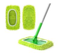 HMCEY 2 PCS Recambios Mopa Microfibra,Paños Húmedos para Mopa,Funda de Microfibra para Escoba,Almohadillas de Repuesto para Fregona,Almohadillas de Trapeador Reutilizables,Paños Limpieza Suelo