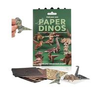 HMCEY 50 Pièces Origami Papel Dinosaurio,Folios de Colores Origami Paper,Papel Plegable para Manualidades, Papels Manual para Artesanía,Papelería Creativa Herramientas para Proyectos de Bricolaje