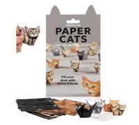 HMCEY 50 Pièces Origami Papel Gatos,Folios de Colores Origami Paper,Papel Plegable para Manualidades, Papels Manual Creativo para Artesanía,Papelería Creativa Herramientas para Proyectos de Bricolaje