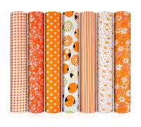 HMCEY 7 Piezas Tela Algodon Patchwork 50 X 50 CM,Telas para Costura Bebe,Retales de Tela para Manualidades,Telas para Quilting Cuadrado,Cotton Fabric For Sewing para Decoración DIY, Artesanale