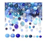HMCEY 800 Cuentas de Cristal Facetado 4/6/8 mm,Abalorios Pulseras Cristal,Accesorios para Hacer Pulseras Bolita,Cuentas de Vidrio,Abalorios Collares,Bolas Pulsera Manualidades,Beads For Jewelry Making