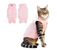 HMCEY Body Gato Post Operatorio,Body Gata Esterilizacion,Traje Recuperación Gata,Traje Cirugía Gato Transpirable,Ropa para Después de Gatos,Recovery Gatos Anti Lamido,Cat Clothes para Quirúrgica - L