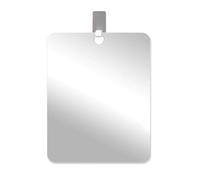 HMCEY Espejo Ducha Afeitado Antivaho 25 X 20 cm,Espejo para Cortarse El Pelo Solo,Camping Espejos de Maquillaje,Cosmético Espejos de Baño Pequeño Rectangular,Makeup Mirror For Wall Incluye 1 Gancho