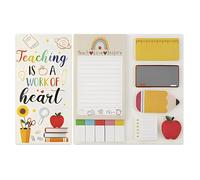 HMCEY Set Notas Adhesivas Colores,Bloc De Notas Autoadhesivas,Sticky Notes,Marcadores Adhesivos para Libros,Marcapaginas Adhesivos Escribir,Pegatinas Marca Libros,Papelería Oficina para Escuela