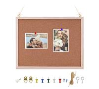 HMCEY Tablero Corcho Pared 40 X 30 CM,Quadro Cortiça,Pizarra Corcho Pequeña,Tablon de Anuncios Corchos,Cork Board,Panel Corchera Con Marco de Madera,Placas de Corchos con Alfileres para Oficina, Casa