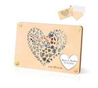 HMCEY Tarjeta Madera Dinero 16 X 11 CM,Sobre Regalo Dinero Cumpleaños,Embalaje para Regalar Dineros,Forma Original de Regalar Dineros,Happy Birthday Gift para Bodas, Consagración Juvenil, Viajes