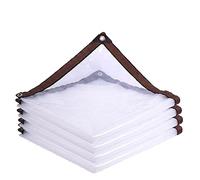 HMCUIQI Lonas para Pérgolas Transparente 2x3m, Lona PVC Transparente Exterior, con Ojales, Duradera, para Leña Y Objetos de Jardín, Vehículos, Protección, Jardín, Piscina (2x3m)
