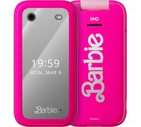 HMD Barbie Phone - El icónico teléfono de Barbie, formato clamshell, Pantalla doble interior/exterior, espejo de maquillaje, sistema operativo Barbie con sorpresas para descubrir, Cámara