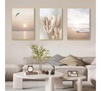 HMDKHI Modernas imágenes de plantas estéticas bohemias decorativas, póster de paisaje natural, juego de pósteres artísticos abstractos - sin marco (3 unidades, 20 x 30 cm, póster 10)