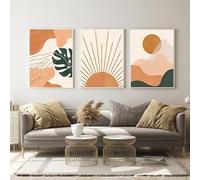 HMDKHI Modernas imágenes de plantas estéticas bohemias decorativas, póster de paisaje natural, juego de pósteres artísticos abstractos - sin marco (3 unidades, 40 x 60 cm, póster 03)