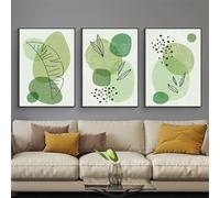 HMDKHI Moderno póster abstracto bohemio decoración de pared, hermosas imágenes botánicas, póster de arte de pared, juego de pósteres minimalistas - sin marco (mural-01,50 x 70 cm x 3 piezas)