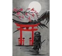 HMDKHI Póster japonés Bushido, ninjas japoneses, figuras samurai de pintura, figuras japonesas y póster de Monte Fuji, sin marco (JP-03, 1 unidad, 30 x 40 cm)