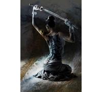 HMDKHI Póster japonés Bushido, ninjas japoneses, figuras samurai de pintura, figuras japonesas y póster de Monte Fuji, sin marco (JP-11, 1 unidades, 60 x 90 cm)