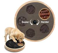 HMEEN Tabla de rascar de uñas para perros con caja de golosinas, tablero de lima de uñas ajustable con sistema de recompensa de aperitivos integrado y alimentador lento, tabla de rascar para perros