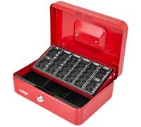 HMF 10022-03 Caja de caudales, para contar dinero 25 x 18 x 9 cm, rojo