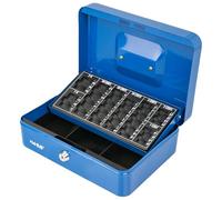 HMF 10022-05 Caja de caudales, para contar dinero 25 x 18 x 9 cm, azul