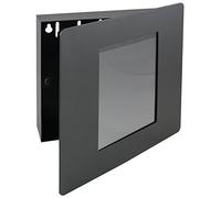 HMF 1050-02 Colgador para llaves con marco de foto y 5 ganchos, 22 x 20 x 5 cm, negro