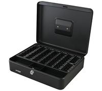 HMF 108-02 Caja de caudales, para monedas 30 x 24 x 9 cm, negro