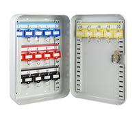HMF 12520-07 Caja para Llaves, 20 Ganchos, 25 x 17 x 7,5 cm, Gris