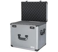 HMF 14402-02 Maletín fotográfico de Aluminio, maletín para Armas con Espuma precortada | 46 x 33 x 15 cm