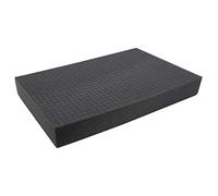 HMF 1456-70 Alfombrilla de espuma de rejilla, protección para maletines y juegos de miniaturas, 345 x 550 mm, altura: 70 mm