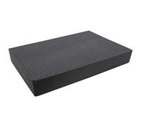 HMF 1456-80 Alfombrilla de espuma de rejilla, protección para maletines y juegos de miniaturas, 345 x 550 mm, altura: 80 mm