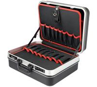 HMF 15601-02 Maletín de herramientas vacío, caja de herramientas grande de plástico ABS | 47 x 40 x 22 cm