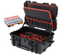 HMF 15603-02 Valigetta per attrezzi da esterno vuota, cassetta per attrezzi grande | 46,5 x 36 x 20,5 cm