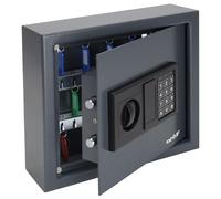 HMF 2030-11 Caja fuerte para llaves, 30 ganchos, cerradura electrónica, 30 x 28 x 10 cm, antracita