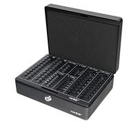 HMF 208-02 Caja de caudales, para monedas 25 x 18 x 9 cm, negro