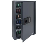 HMF 2133-11 Caja Fuerte para Llaves, 132 Ganchos, Cerradura Electrónica, 66,5 x 43 x 13 cm, Antracita