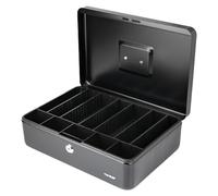 HMF 22036-02 Caja de Caudales, Bandeja para División Individual, 36 x 25 x 11 cm, negro