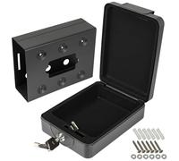 HMF 307-02 Caja atornillable, Caja de caudales para autocaravana y bote 20 x 15,5 x 7 cm, negro