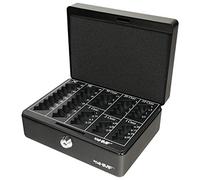 HMF 308-02 Caja de caudales, para monedas 20 x 16 x 9 cm, negro