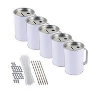 HMF 4800057-5 cajas de donación de 10,0 cm de diámetro, 14,5 cm de alto con asa, incluye accesorios